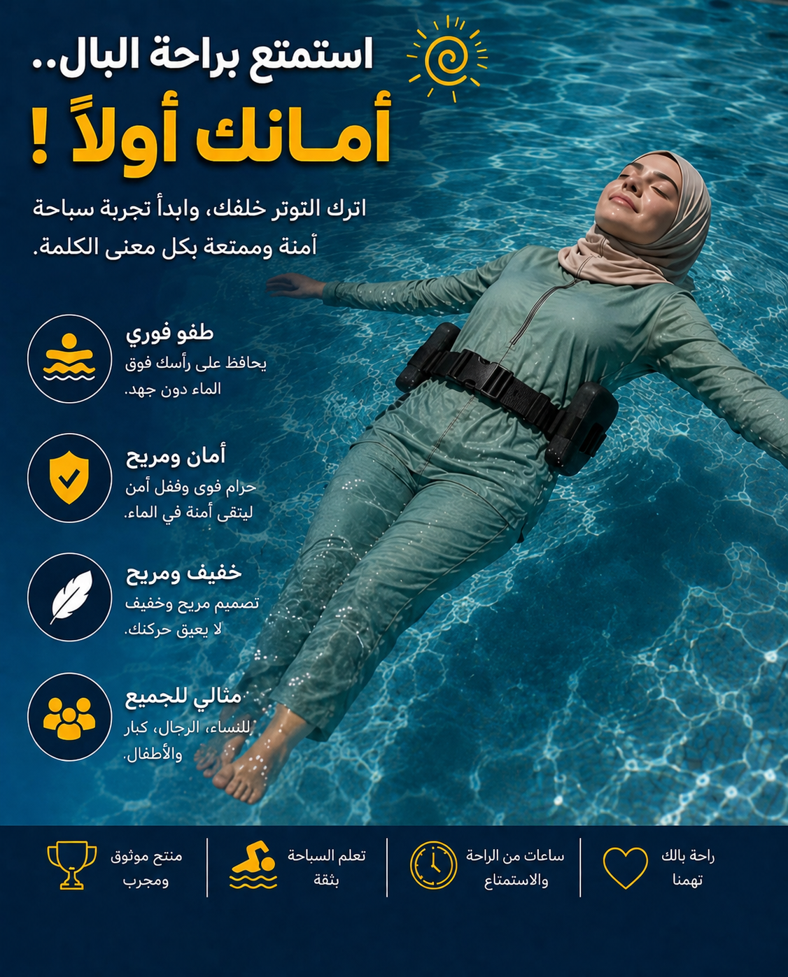 حزام السباحة